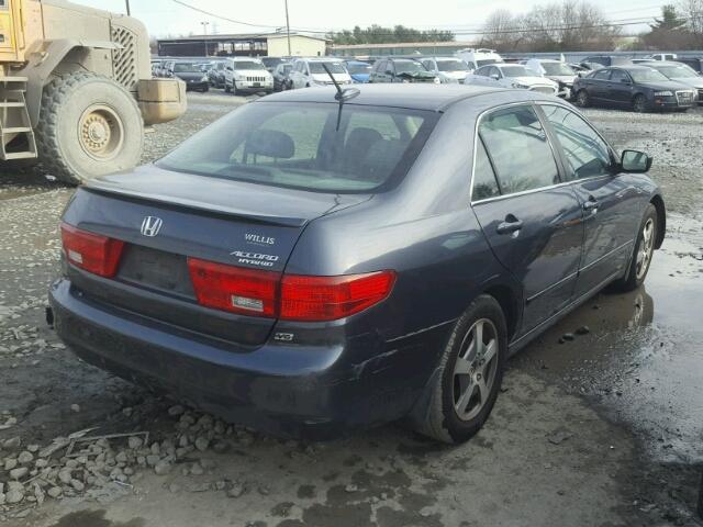 JHMCN36465C009171 - 2005 HONDA ACCORD HYB GRAY photo 4