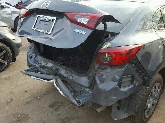 JM1BM1U73E1168517 - 2014 MAZDA 3 SPORT GRAY photo 9