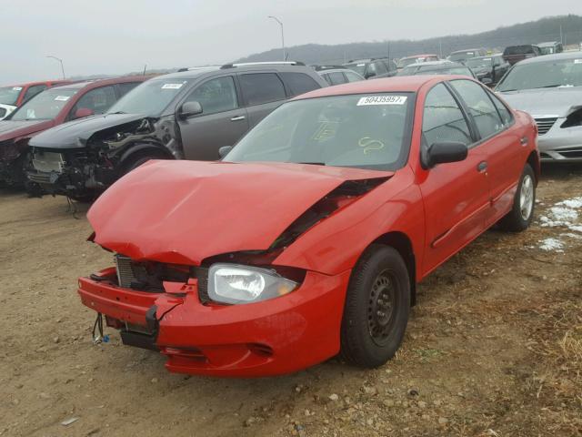 1G1JC52F157147770 - 2005 CHEVROLET CAVALIER RED photo 2