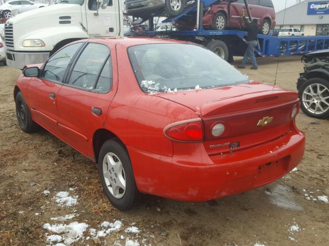 1G1JC52F157147770 - 2005 CHEVROLET CAVALIER RED photo 3