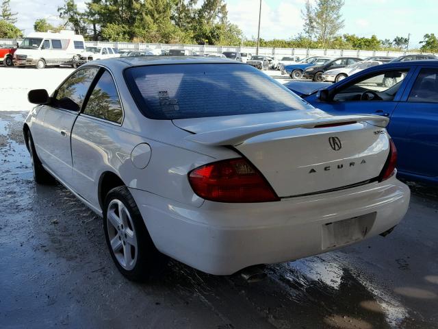 19UYA42491A019411 - 2001 ACURA 3.2CL WHITE photo 3