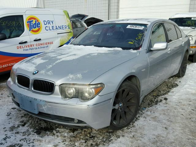 WBAGN63413DR17914 - 2003 BMW 745 LI SILVER photo 2