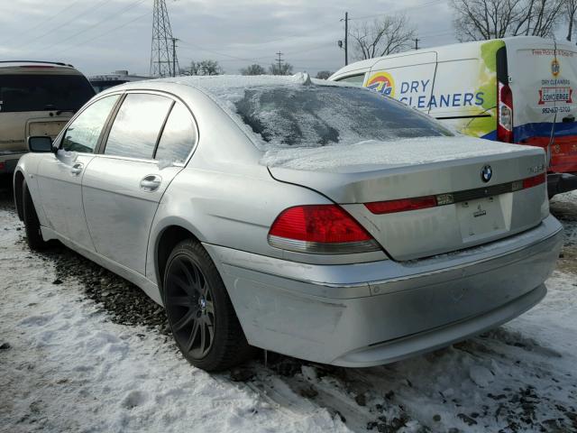 WBAGN63413DR17914 - 2003 BMW 745 LI SILVER photo 3