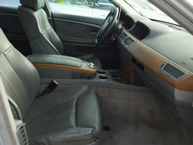 WBAGN63413DR17914 - 2003 BMW 745 LI SILVER photo 5