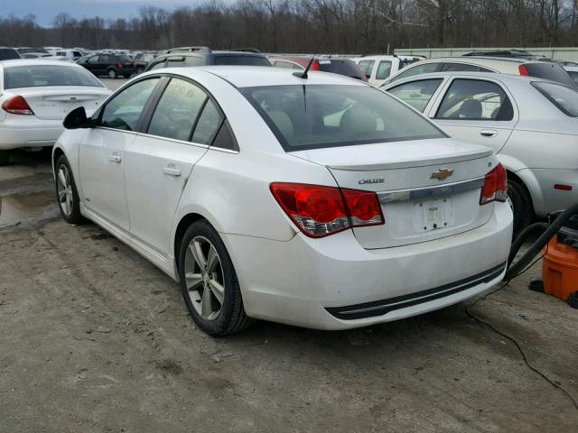 1G1PG5SC9C7127705 - 2012 CHEVROLET CRUZE LT WHITE photo 3