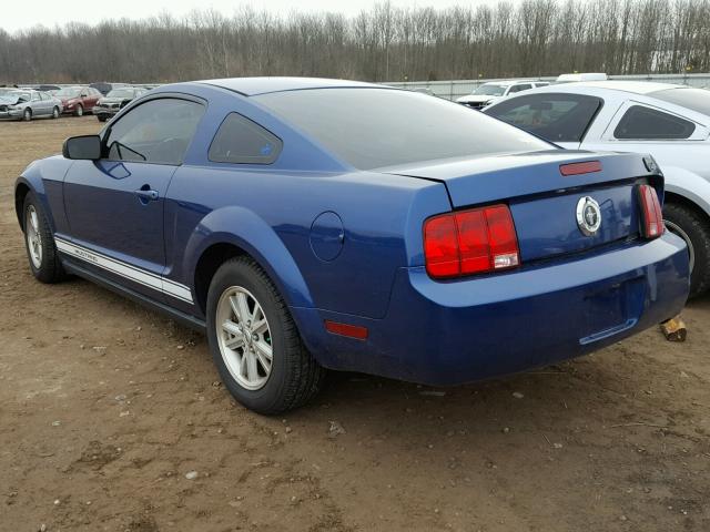 1ZVFT80N665218254 - 2006 FORD MUSTANG BLUE photo 3