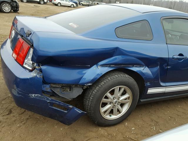 1ZVFT80N665218254 - 2006 FORD MUSTANG BLUE photo 9