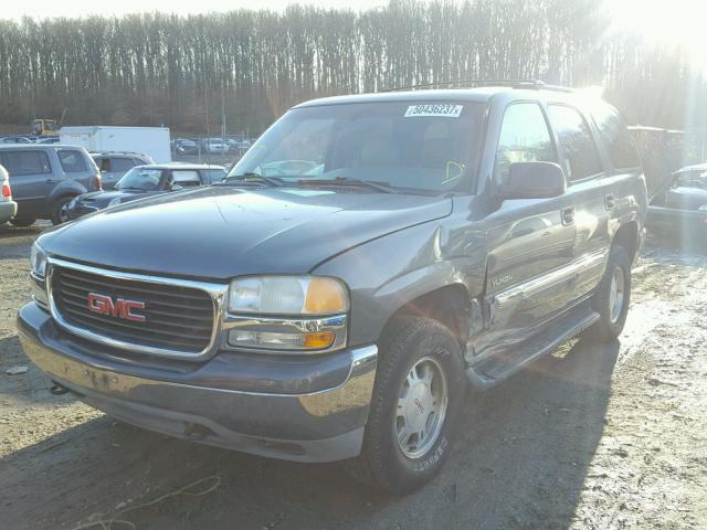 1GKEK13T21R167120 - 2001 GMC YUKON GRAY photo 2