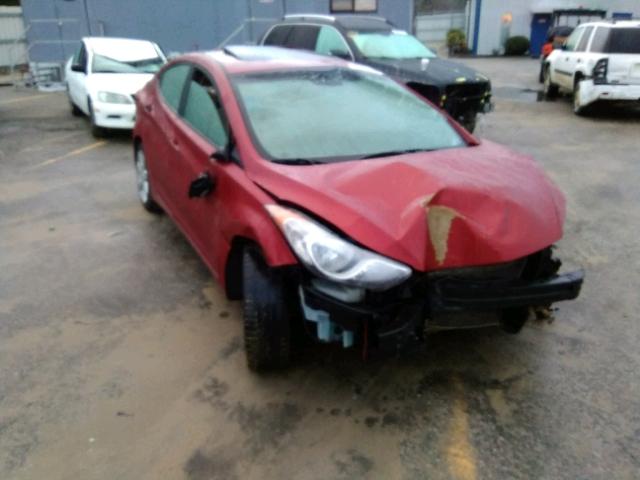 KMHDH4AE7DU745964 - 2013 HYUNDAI ELANTRA GL RED photo 1