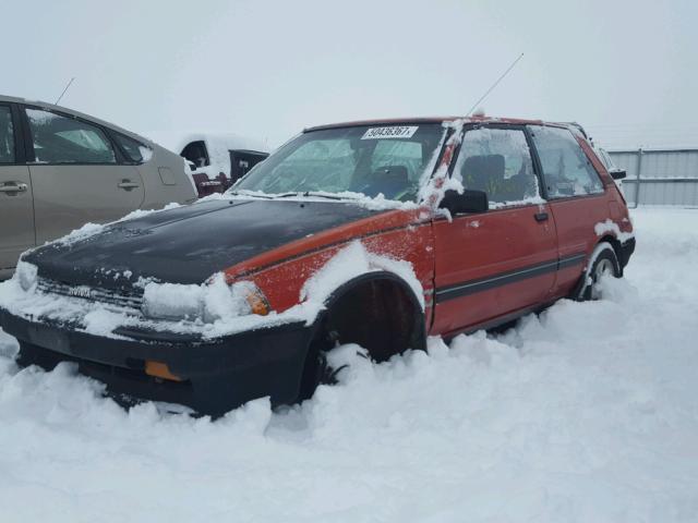 1NXAE87GXHZ414541 - 1987 TOYOTA COROLLA FX RED photo 2