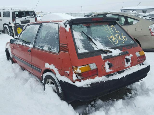 1NXAE87GXHZ414541 - 1987 TOYOTA COROLLA FX RED photo 3