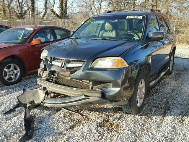 2HNYD18626H517241 - 2006 ACURA MDX TOURIN BLACK photo 2