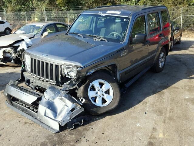 1C4PJMAK9CW174931 - 2012 JEEP LIBERTY SP GRAY photo 2