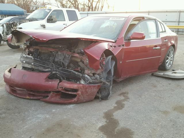 1G4HE57YX8U102404 - 2008 BUICK LUCERNE CX MAROON photo 2