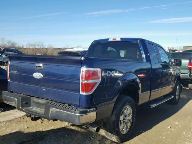 1FTFX1ET0CKD24461 - 2012 FORD F150 SUPER BLUE photo 4