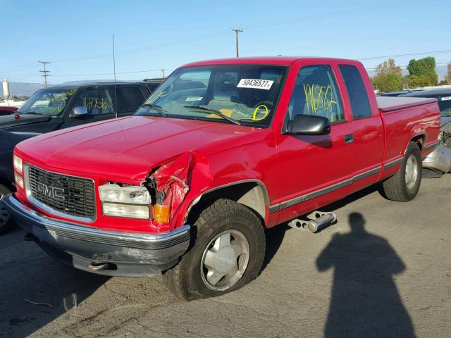 2GTEK19R5V1510069 - 1997 GMC SIERRA K15 RED photo 2