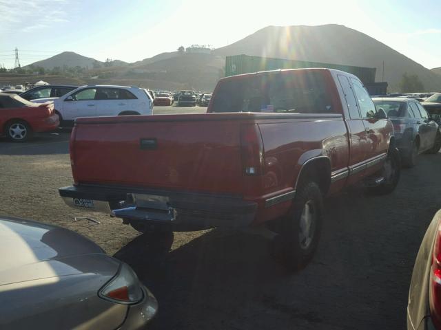 2GTEK19R5V1510069 - 1997 GMC SIERRA K15 RED photo 4