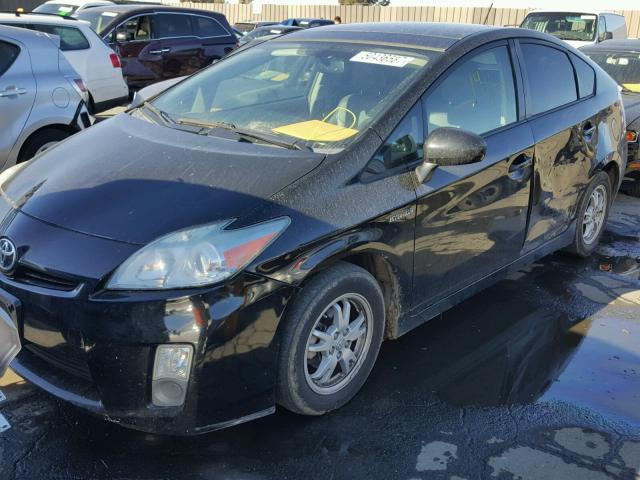 JTDKN3DU0A0056501 - 2010 TOYOTA PRIUS BLACK photo 2