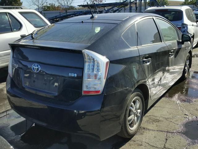 JTDKN3DU0A0056501 - 2010 TOYOTA PRIUS BLACK photo 4