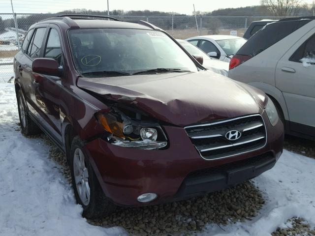 5NMSH73E37H116529 - 2007 HYUNDAI SANTA FE S BURGUNDY photo 1