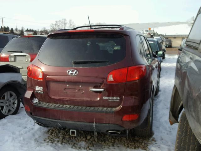 5NMSH73E37H116529 - 2007 HYUNDAI SANTA FE S BURGUNDY photo 4