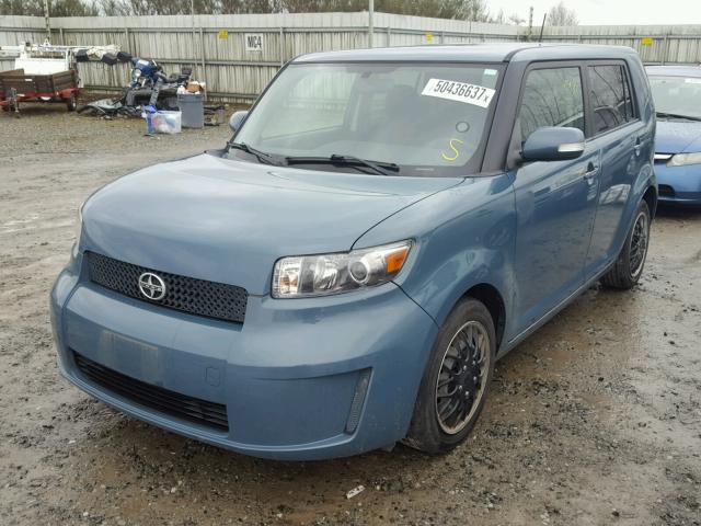 JTLKE50EX81030944 - 2008 TOYOTA SCION XB BLUE photo 2