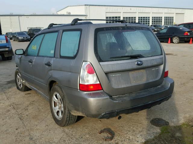 JF1SG63646H757782 - 2006 SUBARU FORESTER 2 GRAY photo 3