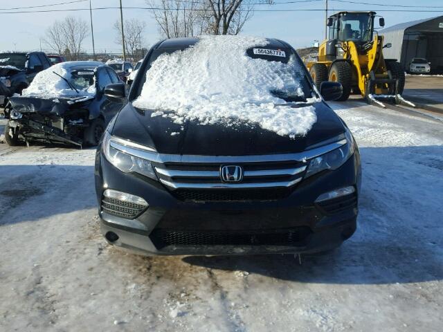 5FNYF6H22HB503052 - 2017 HONDA PILOT LX BLACK photo 9