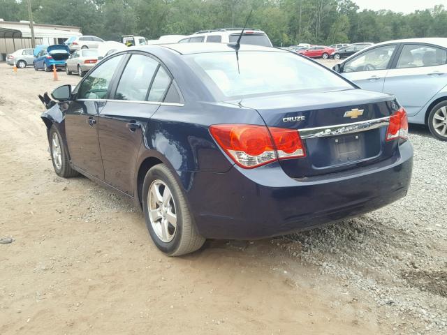 1G1PF5S98B7205574 - 2011 CHEVROLET CRUZE LT BLUE photo 3