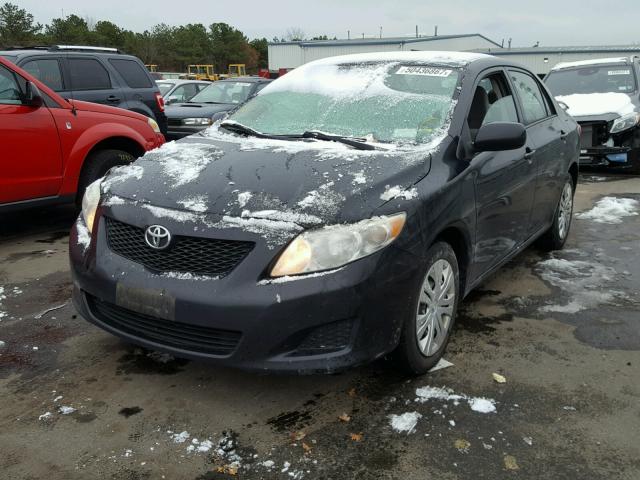 1NXBU4EE4AZ351041 - 2010 TOYOTA COROLLA BA BLACK photo 2