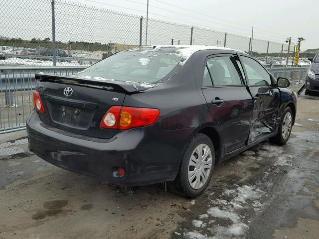 1NXBU4EE4AZ351041 - 2010 TOYOTA COROLLA BA BLACK photo 4