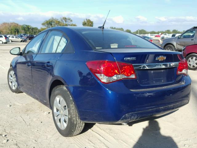 1G1PA5SH1D7217588 - 2013 CHEVROLET CRUZE LS BLUE photo 3