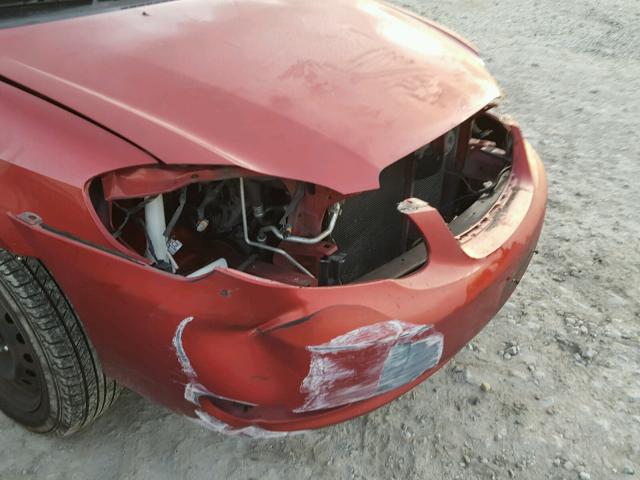 2T1BR32E75C401809 - 2005 TOYOTA COROLLA CE RED photo 9