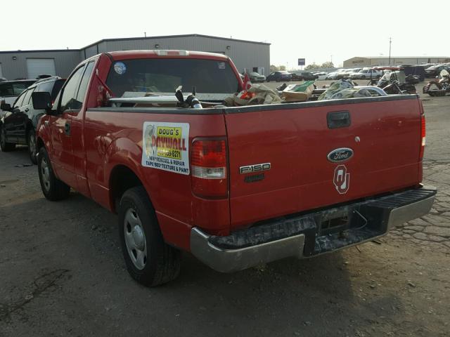 1FTRF12W04NB16028 - 2004 FORD F150 RED photo 3