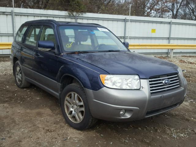 JF1SG67666H715785 - 2006 SUBARU FORESTER 2 BLUE photo 1