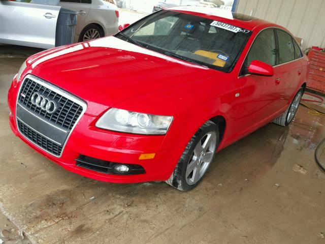 WAUEV74F78N139312 - 2008 AUDI A6 S-LINE RED photo 2