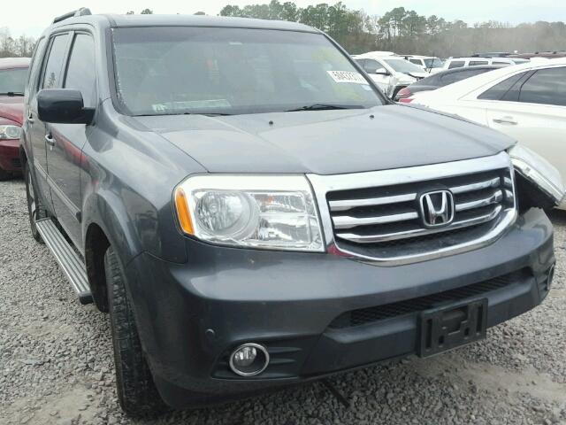 5FNYF3H93CB013370 - 2012 HONDA PILOT TOUR GRAY photo 1