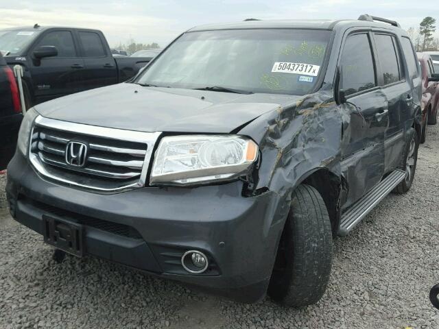 5FNYF3H93CB013370 - 2012 HONDA PILOT TOUR GRAY photo 2