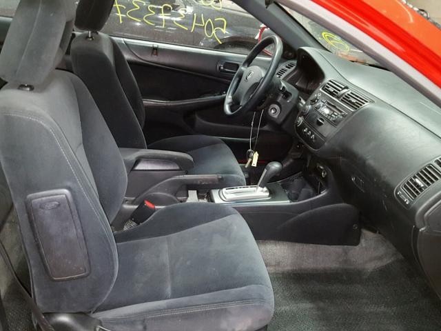 1HGEM22084L084772 - 2004 HONDA CIVIC EX Կարմիր լուսանկար 5