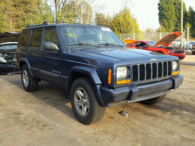 1J4FF58S31L580849 - 2001 JEEP CHEROKEE C BLUE photo 1