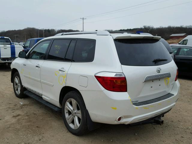 5TDDK3EH3AS039420 - 2010 TOYOTA HIGHLANDER WHITE photo 3