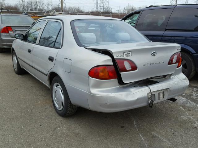 1NXBR12E3YZ341762 - 2000 TOYOTA COROLLA VE SILVER photo 3