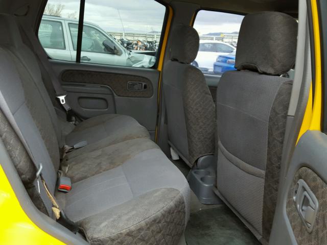 5N1ED28T71C523502 - 2001 NISSAN XTERRA XE YELLOW photo 6