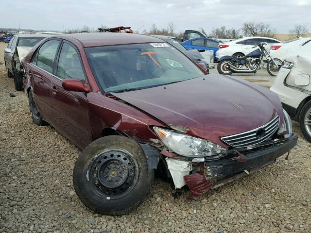 4T1BE32K45U098231 - 2005 TOYOTA CAMRY LE მუქწითელი ფოტო 1