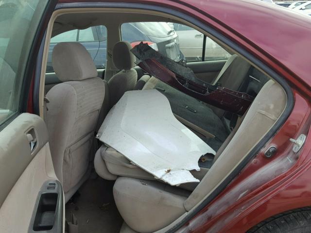 4T1BE32K45U098231 - 2005 TOYOTA CAMRY LE მუქწითელი ფოტო 6