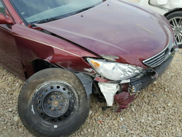 4T1BE32K45U098231 - 2005 TOYOTA CAMRY LE MAROON photo 9