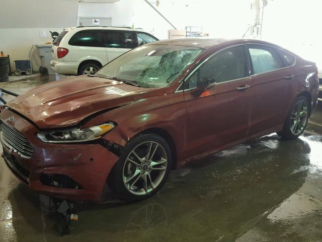 3FA6P0D9XER253161 - 2014 FORD FUSION TIT RED photo 9