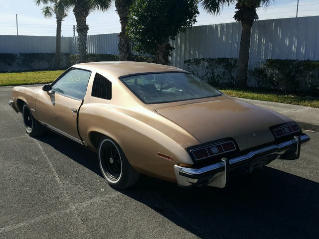 2G37M3A230929 - 1973 PONTIAC LE MANS GOLD photo 3