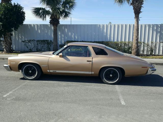 2G37M3A230929 - 1973 PONTIAC LE MANS GOLD photo 9