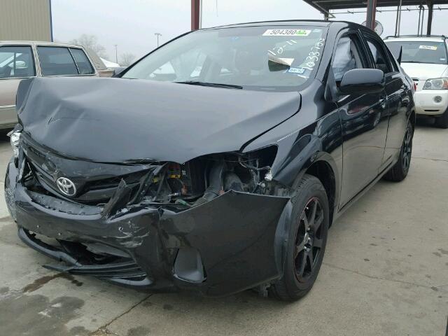 2T1BU4EE8BC653225 - 2011 TOYOTA COROLLA BA BLACK photo 2